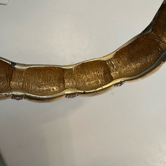 Vintage Ciner bangle bracelet gold - Picture 3 of 4